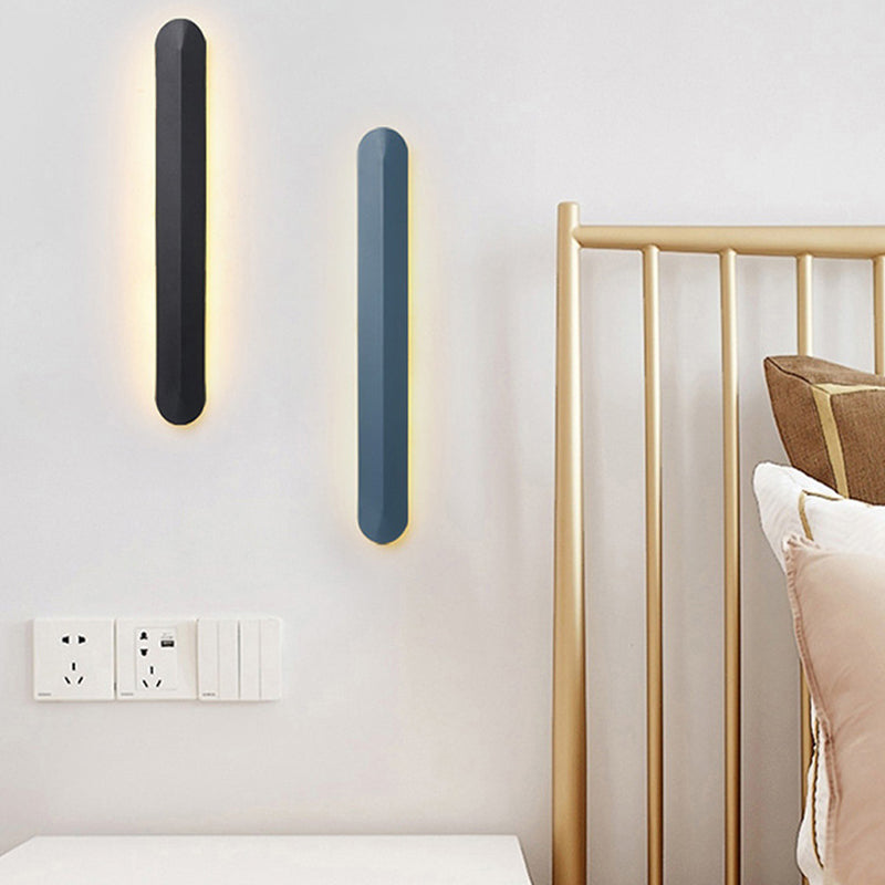 1 Light Linear Wall Mount Light Modern Metal Wall Mount Light Fixture