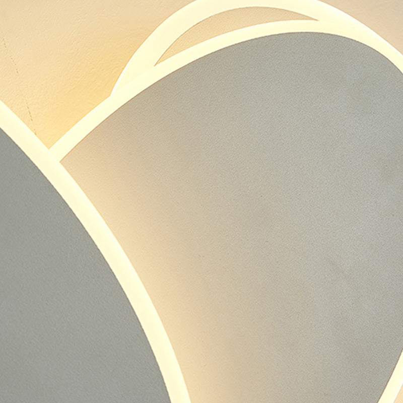 Modern Simple Iron Wall Light Ellipse Shape Rotatable Wall Lamp for Living Room