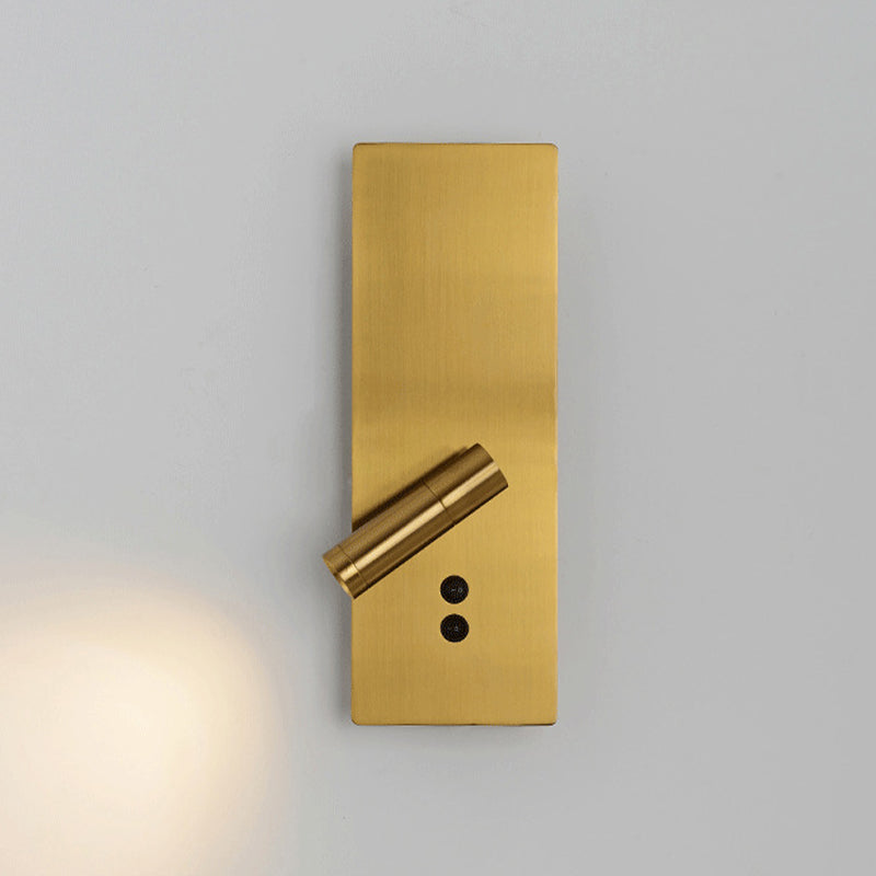 Modern Simple Iron Wall Light Rotatable Rectangle Shape Wall Lamp for Bedroom