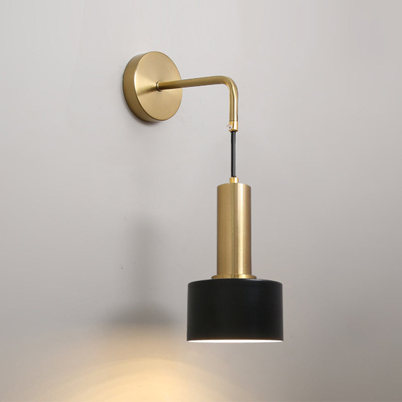 Modern Wall Sconce Metallic Wall Light Fixture with Adjustable Arm