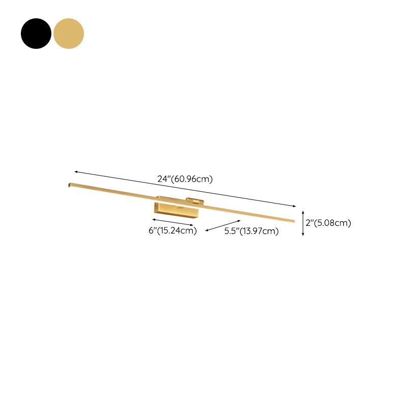 LED Mirror Front Light Modern 1-Light Vanity Light with Acrylic Shade for Bathroom