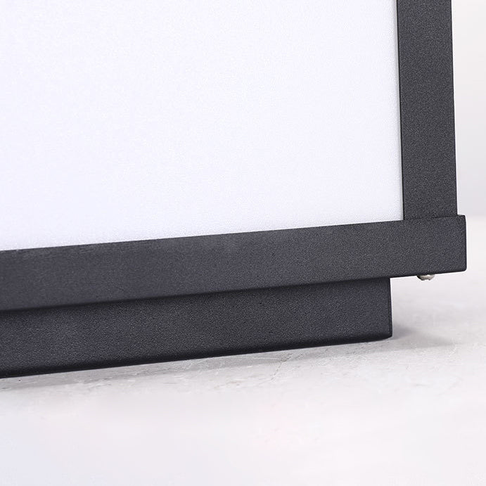 Modern Minimalist Pillar Lamp Geometric Outdoor Light for Garden