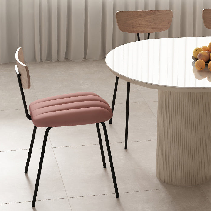 Metal and Slate Table Modern Minimalist Home Wood Base Dining Table