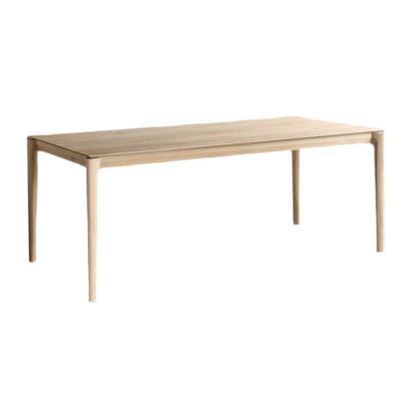 Rectangle Solid Wood Dining Table Mid-Century Modern Kitchen Desk