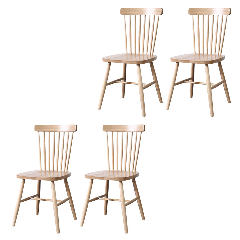 Traditional Side Chair Wood Slat Back Dining Room Chair for Kitchen