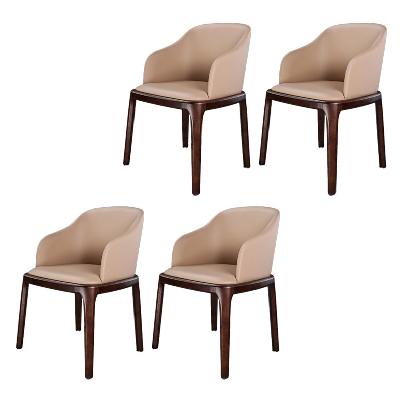 Traditional Chair Wood Solid Back Dining Room Chair for Kitchen