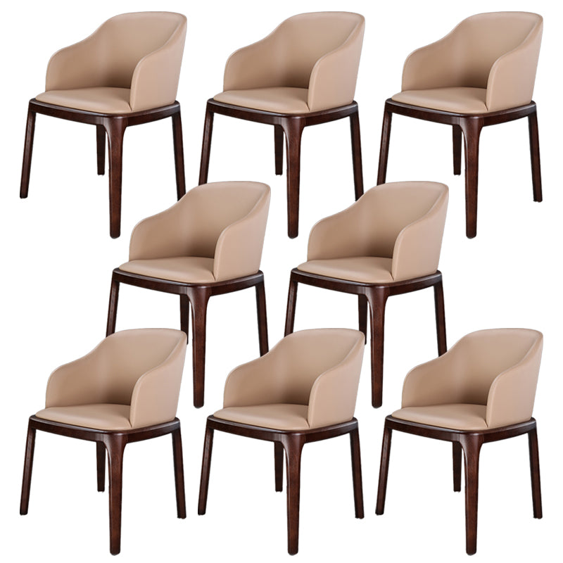 Traditional Chair Wood Solid Back Dining Room Chair for Kitchen