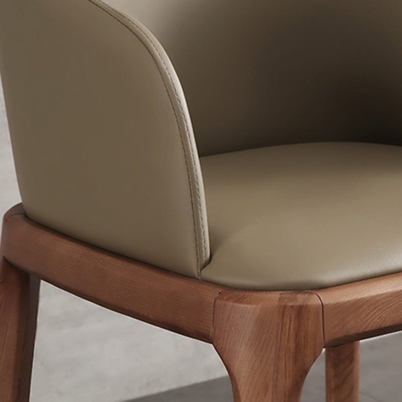 Traditional Chair Wood Solid Back Dining Room Chair for Kitchen