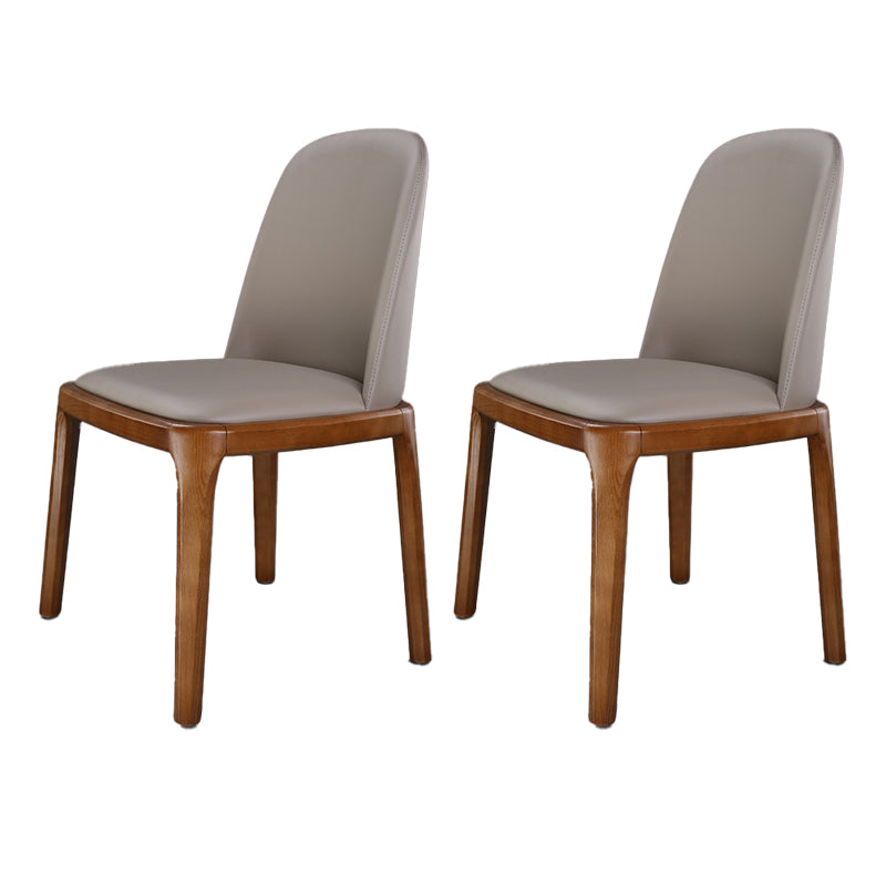 Traditional Chair Wood Solid Back Dining Room Chair for Kitchen