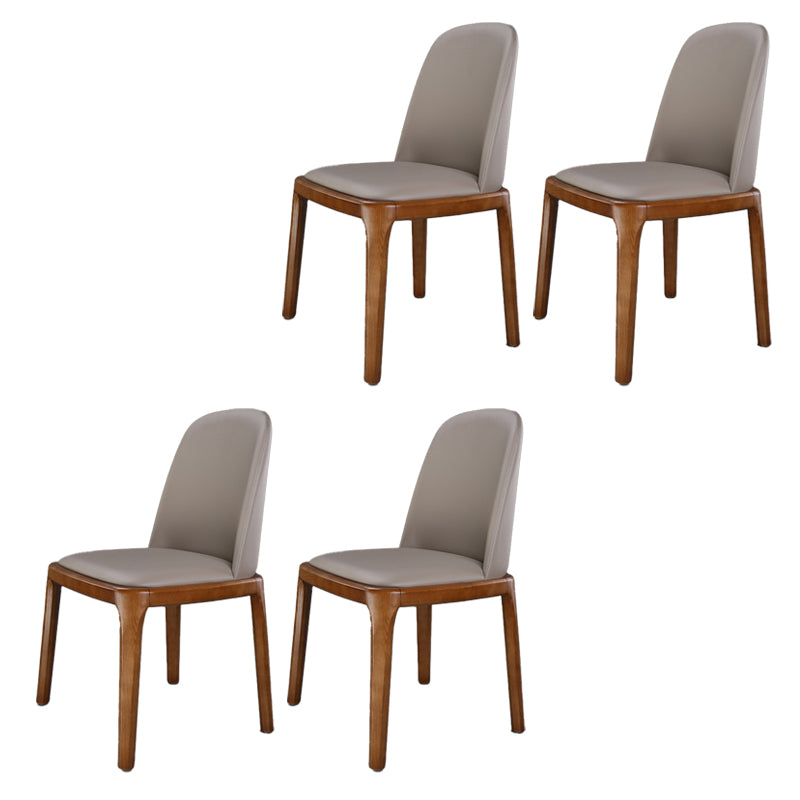 Traditional Chair Wood Solid Back Dining Room Chair for Kitchen