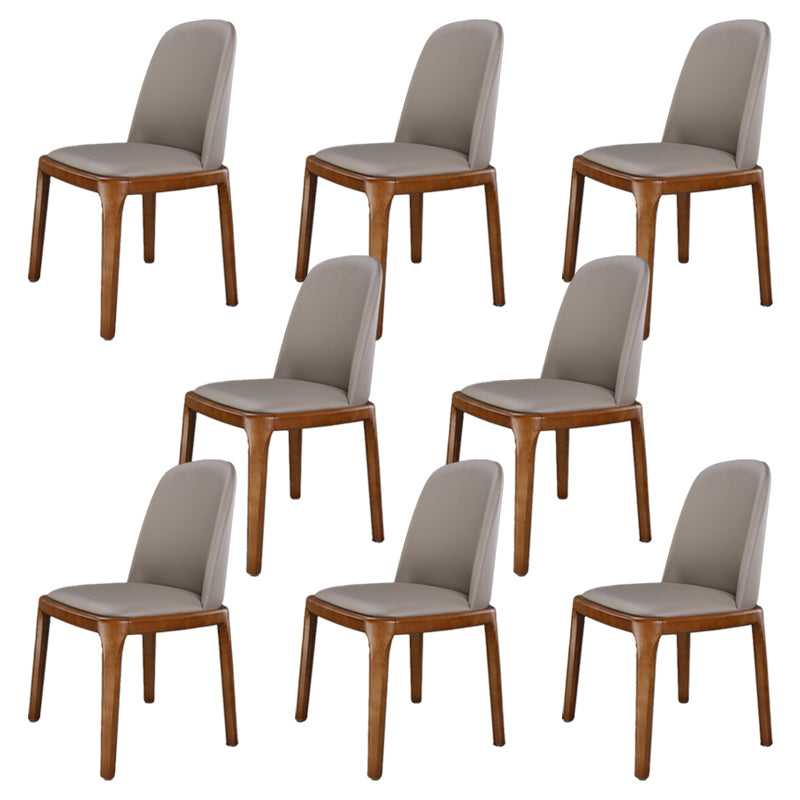 Traditional Chair Wood Solid Back Dining Room Chair for Kitchen