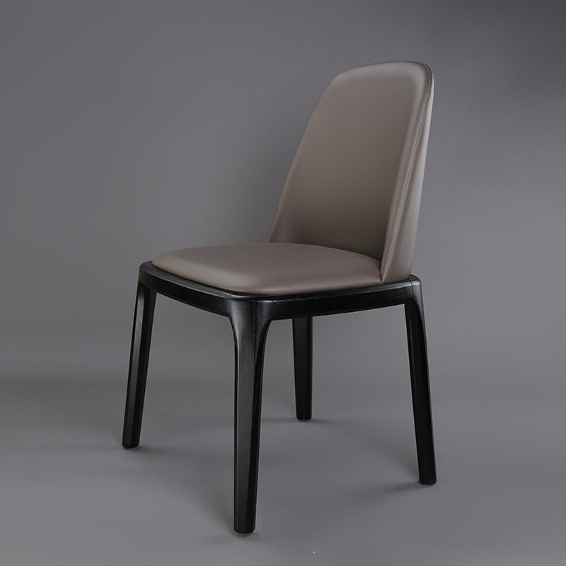 Traditional Chair Wood Solid Back Dining Room Chair for Kitchen