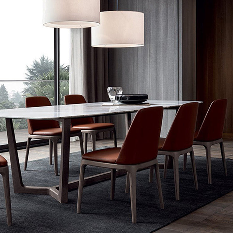 Traditional Chair Wood Solid Back Dining Room Chair for Kitchen