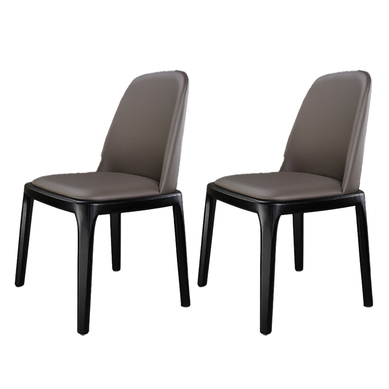 Traditional Chair Wood Solid Back Dining Room Chair for Kitchen