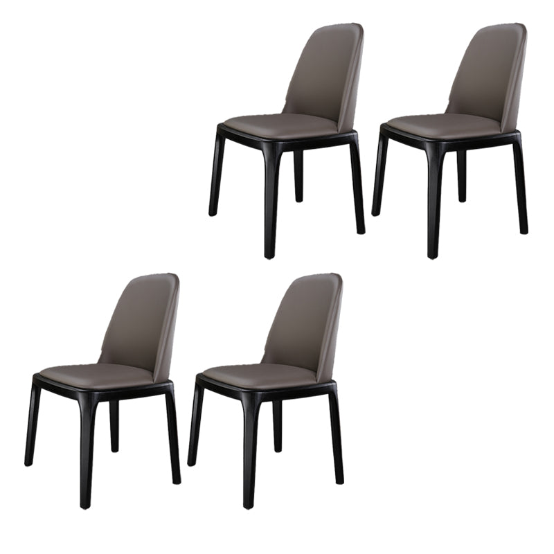 Traditional Chair Wood Solid Back Dining Room Chair for Kitchen