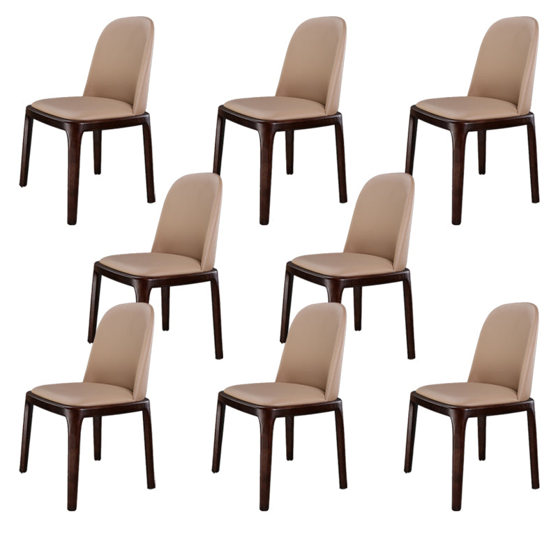 Traditional Chair Wood Solid Back Dining Room Chair for Kitchen