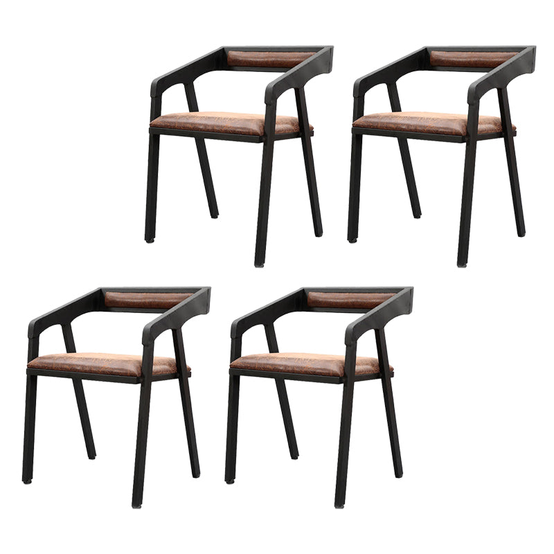 Metal Side Dining Chairs Industrial Open Back Dining Side Chair