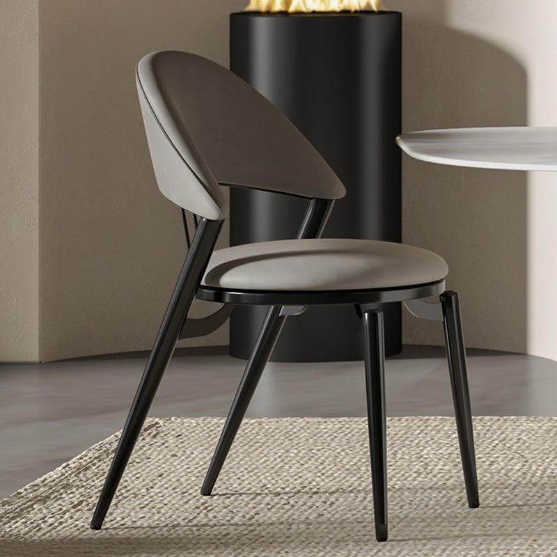 Industrial Side Chair Open Back Dining Room Chair for Dining Room