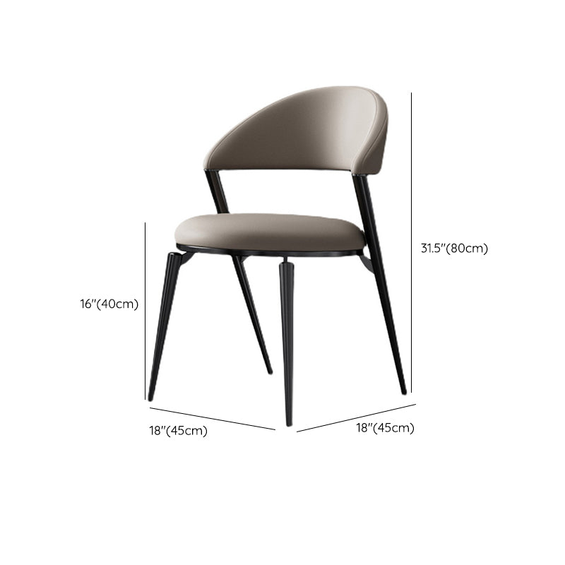 Industrial Side Chair Open Back Dining Room Chair for Dining Room