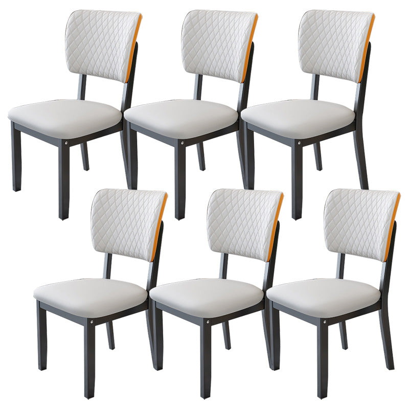 Contemporary Wood Dining Chairs Open Back Dining Side Chair for Restaurant Use