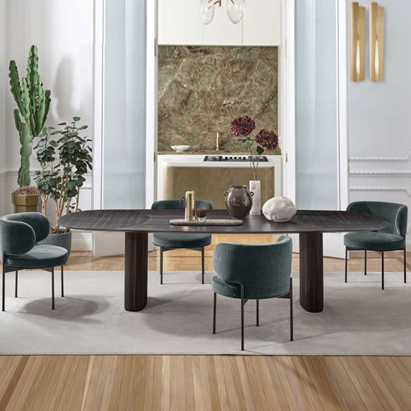 Modern Style Velvet Side Chair Arm Metal Side Chair for Home Use