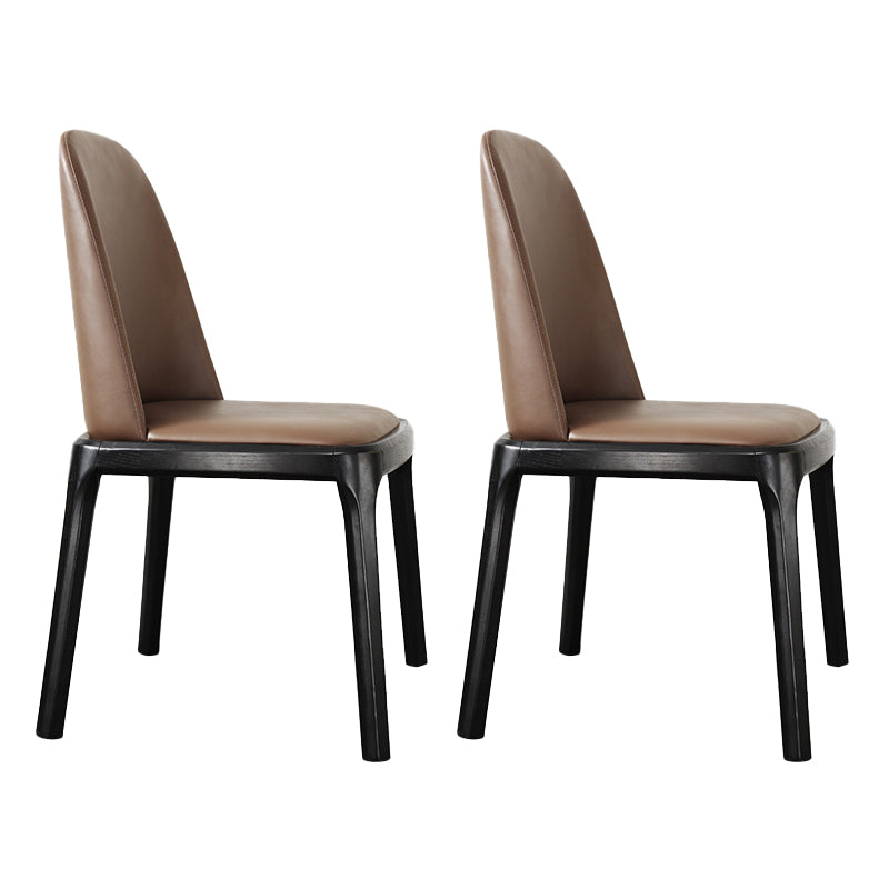 Traditional Chair Wood Solid Back Dining Room Chair for Home