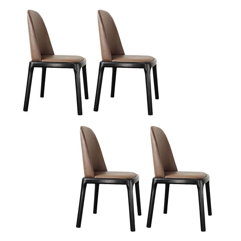 Traditional Chair Wood Solid Back Dining Room Chair for Home