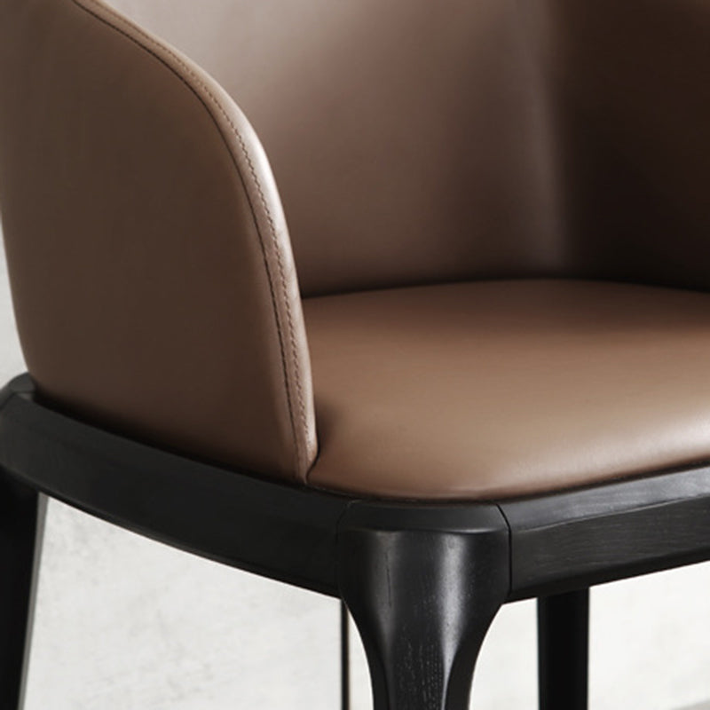 Traditional Chair Wood Solid Back Dining Room Chair for Home