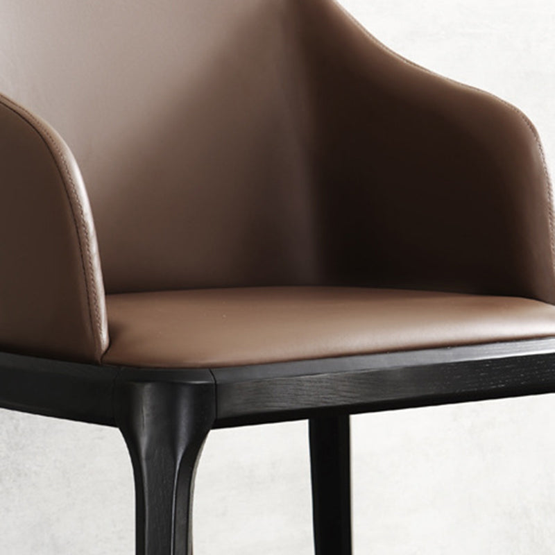 Traditional Chair Wood Solid Back Dining Room Chair for Home