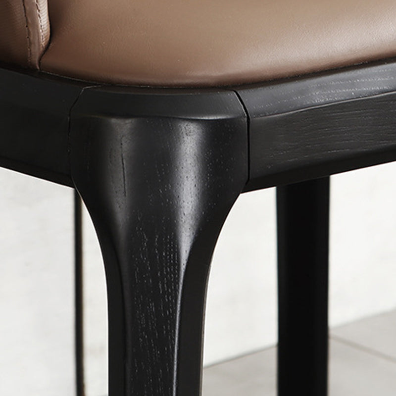 Traditional Chair Wood Solid Back Dining Room Chair for Home