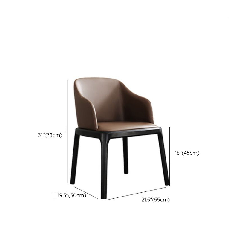 Traditional Chair Wood Solid Back Dining Room Chair for Home