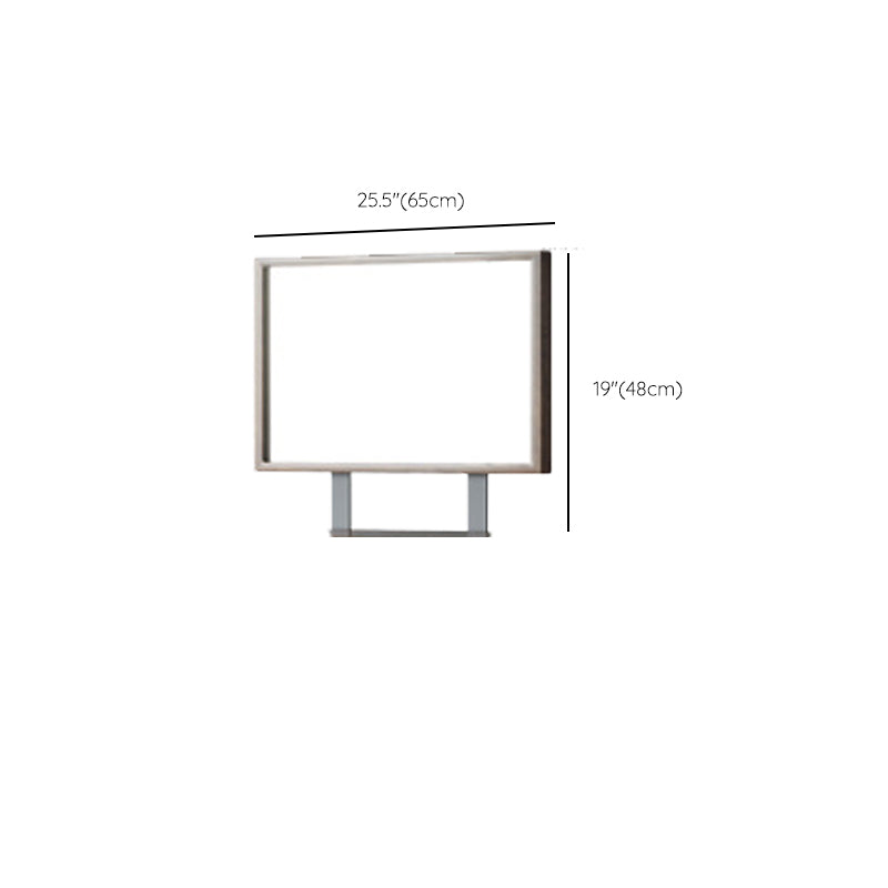 3 Drawers Mirrored Makeup Table Solid Wood Vanity Desk Stool Set