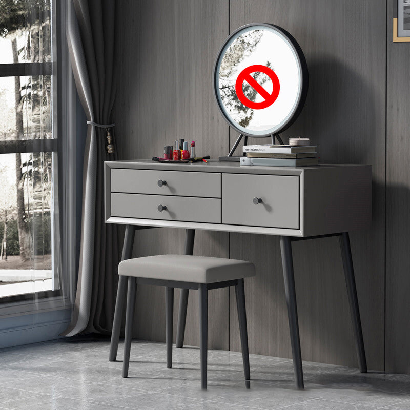 Modern 233.46" Height 3-Drawer Table Top Makeup Vanity for Bedroom