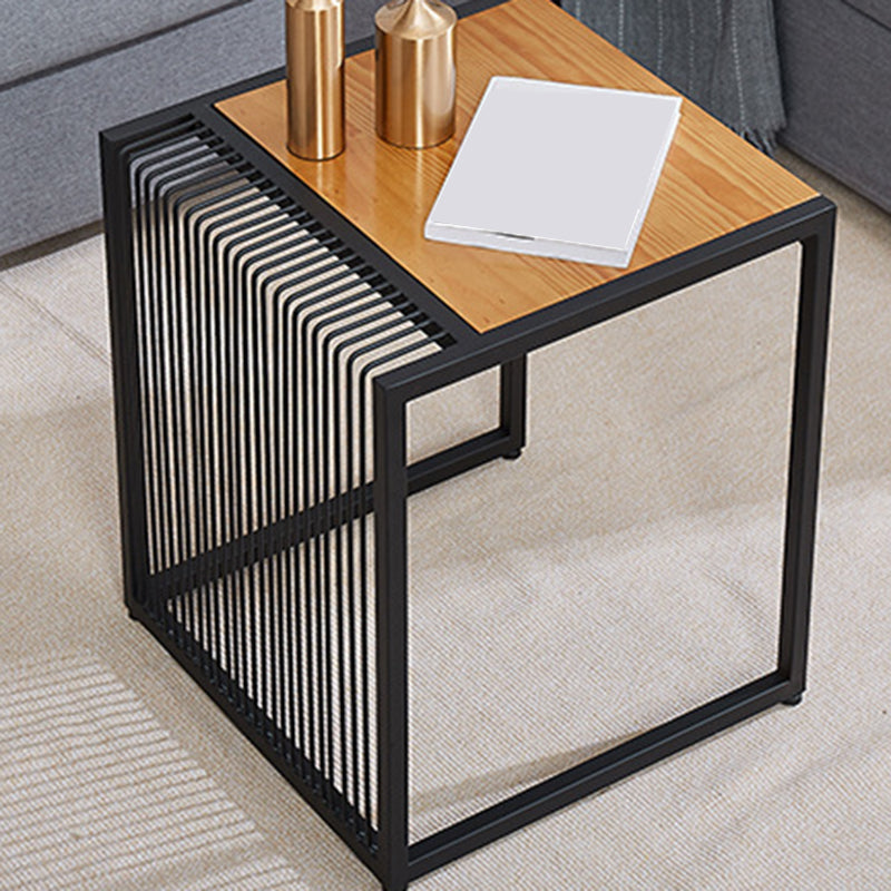 Frame 2 Nesting Coffee Table Iron & Solid Wood Cocktail Table Set
