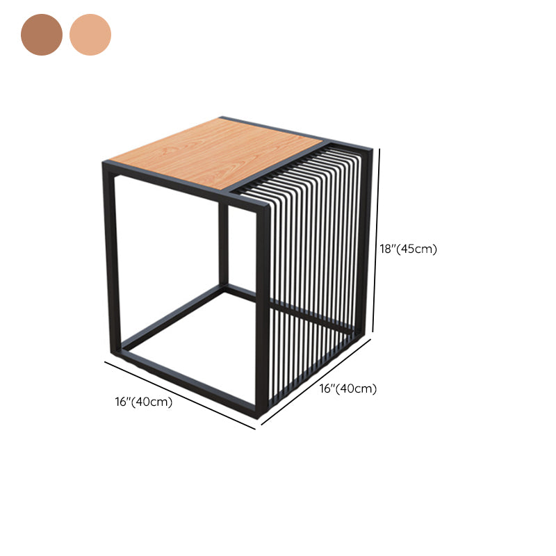 Frame 2 Nesting Coffee Table Iron & Solid Wood Cocktail Table Set