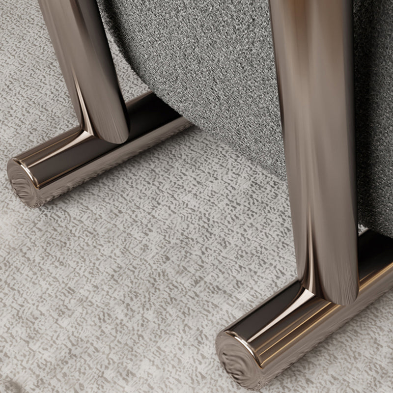 36.22" Wide Parsons Chair Wool Armless Chair for Living Room