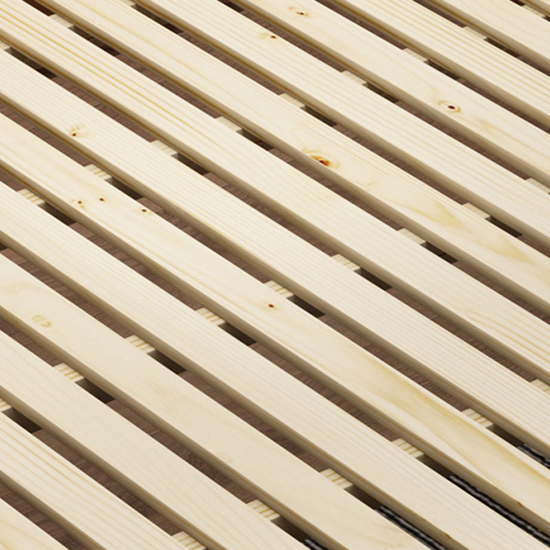 Mid-Century Modern White Platform Bed Solid Wood Platform Bed Frame