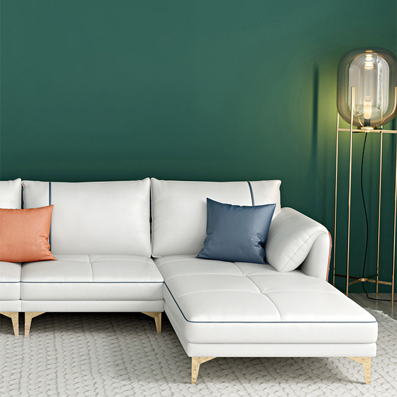 Modern Pillow Back Sectional Pillow Top Arm 4-seater Sectional