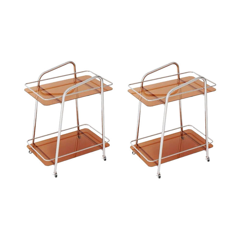 Living Room Double Tier Contemporary with Storage Glass Side Table
