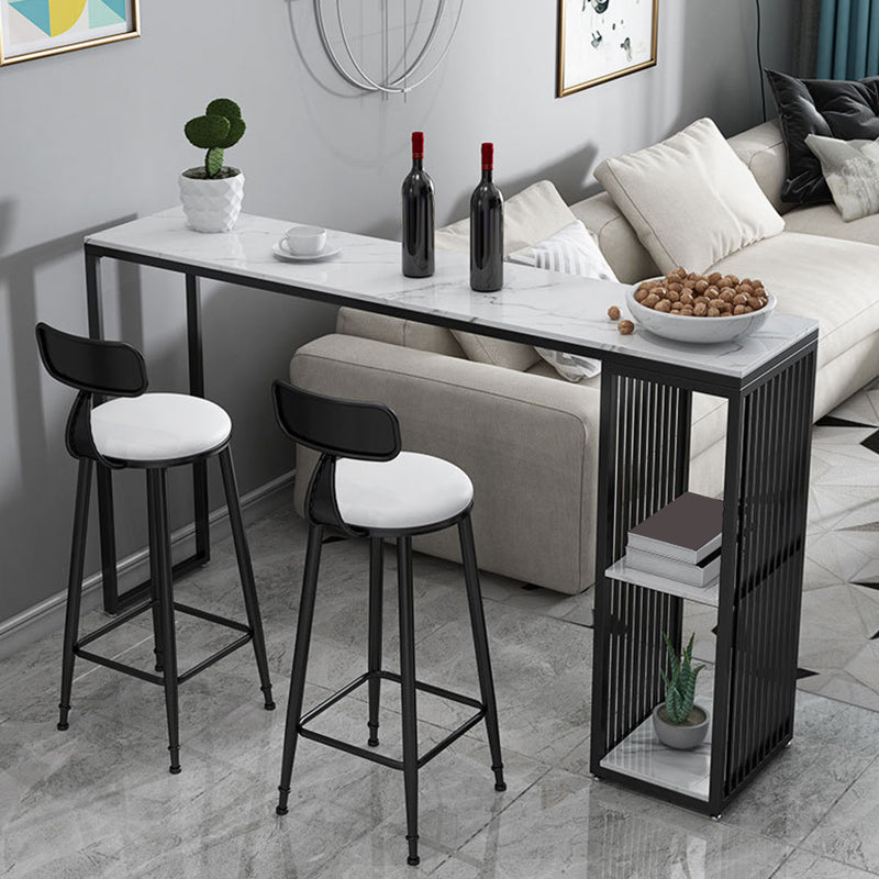 Rectangle Bar Table Bar Height Contemporary Bar Height Pub Table for Indoor