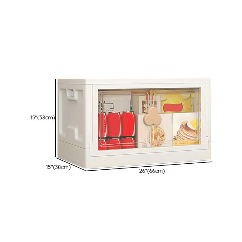 Contemporary Hinged Storage Cabinet Plastic Wardrobe Armoire