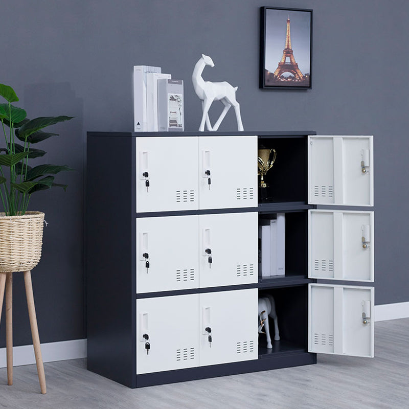 Metal Non-Hanging Cabinet Modern Storage Cabinet with Hinged Doors