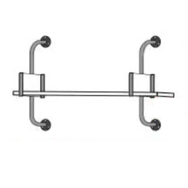 Metal and Wooden Shelf Bookcase Open Wall Mounted Gold Bookshelf for Home