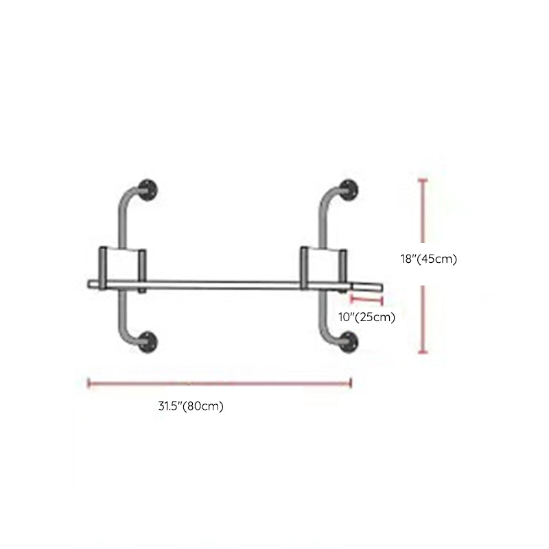 Metal and Wooden Shelf Bookcase Open Wall Mounted Gold Bookshelf for Home