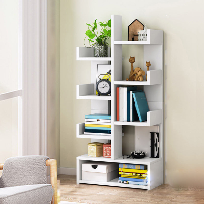 Modern Engineered Wood Bookshelf Open Bookcase Book Shelf for Living Room