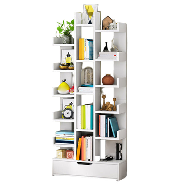Modern Engineered Wood Bookshelf Open Bookcase Book Shelf for Living Room