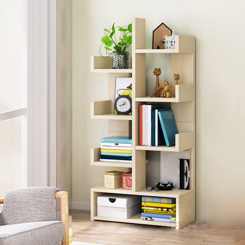 Modern Engineered Wood Bookshelf Open Bookcase Book Shelf for Living Room