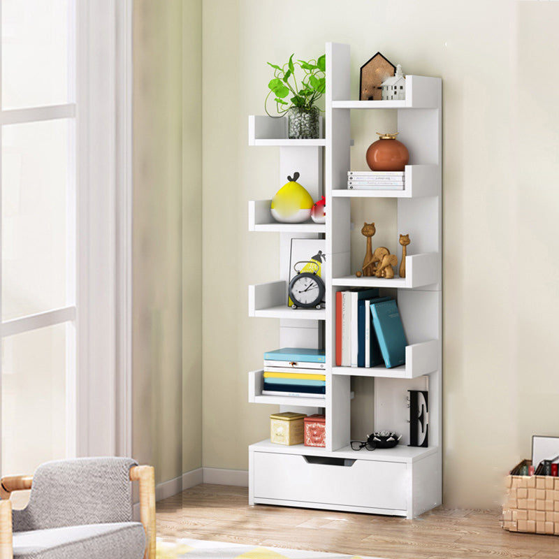 Modern Engineered Wood Bookshelf Open Bookcase Book Shelf for Living Room