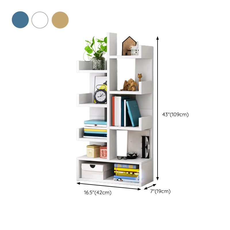 Modern Engineered Wood Bookshelf Open Bookcase Book Shelf for Living Room
