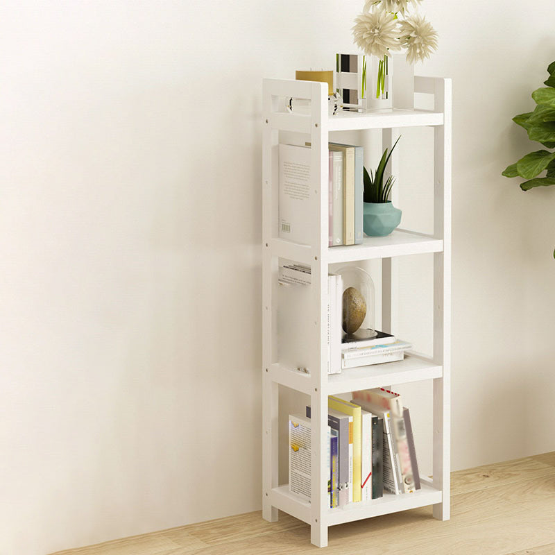 Open Bamboo Home Bookshelf Modern Etagere Shelf Bookcase with Shelves
